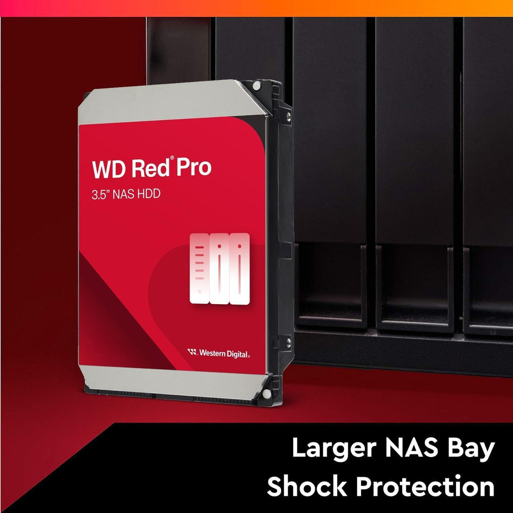 WD Red Pro 20TB NAS 3.5" Internal Hard Drive - 7200 RPM, SATA 6 Gb/s, CMR, 512MB Cache