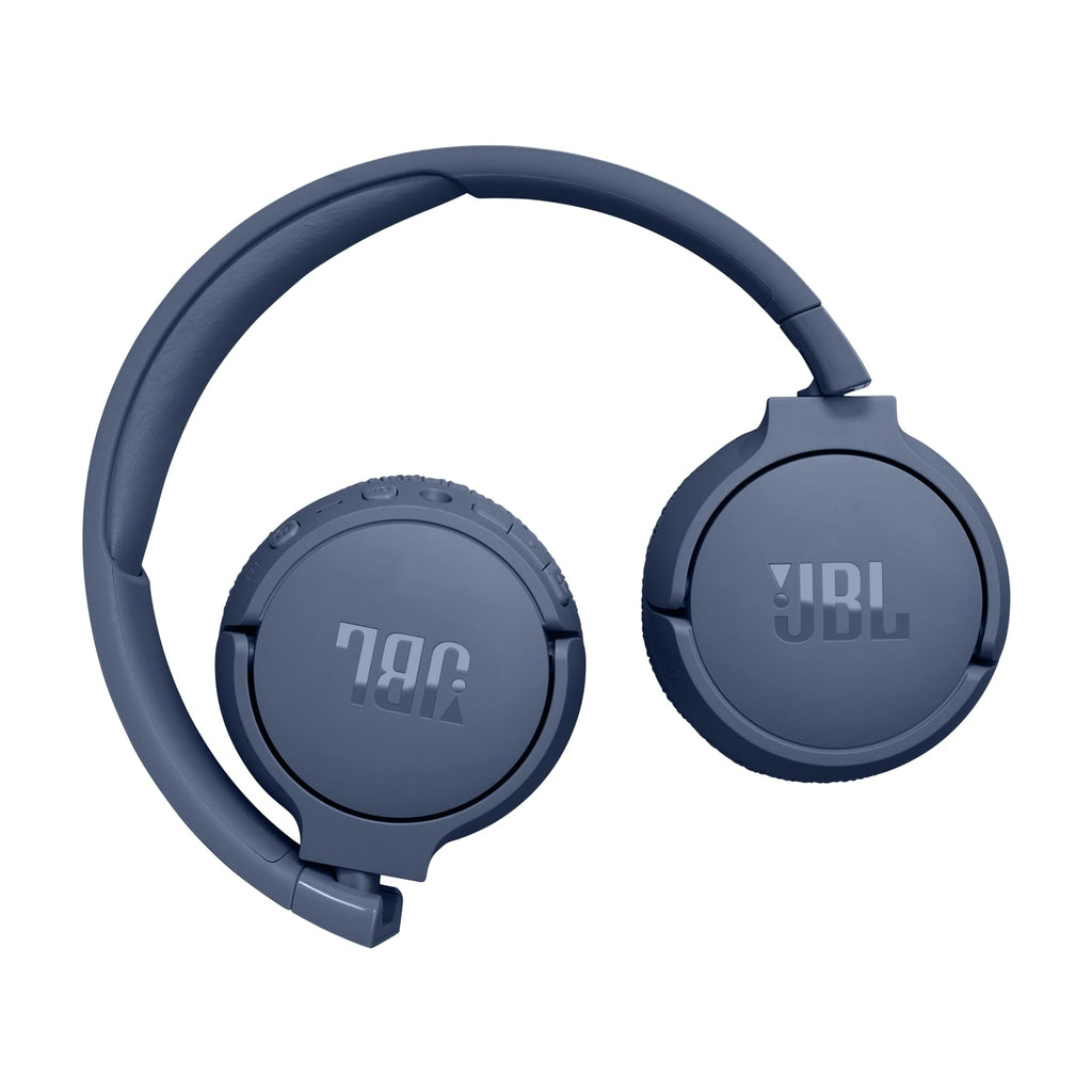 JBL Tune 670NC - Adaptive Noise Cancelling with Smart Ambient Wireless On-Ear Headphones, Up to 70H Battery Life with Speed Charge, Lightweight, Comfortable and Foldable Design (Blue)