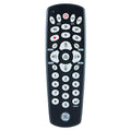 GE Universal Remote Control for Samsung, Vizio, LG, Sony, Sharp, Roku, Apple TV, RCA, Panasonic, Smart TVs, Streaming Players, Blu-ray, DVD, 4-Device, Black, 34708