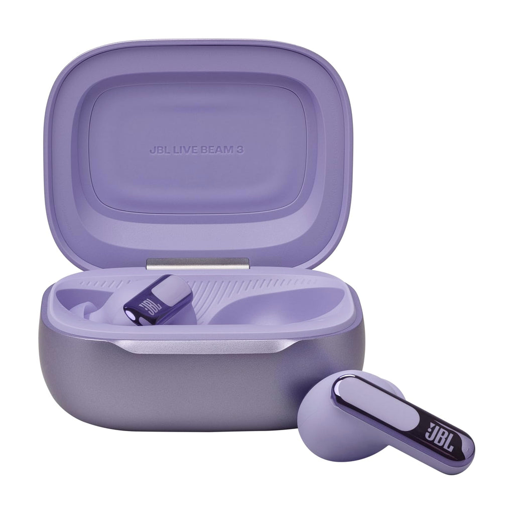 JBL Live Beam 3 - True Wireless Noise Cancelling Closed-Stick Earphones, 48 Hours Total Playback, Wireless Charging, 6 Microphones for Perfect Calls, Multi-Point Connection, IP55 Waterproof and