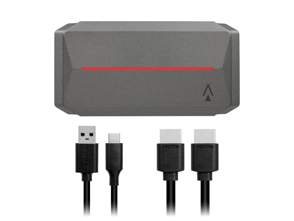Dark Matter by Monoprice 4K @ 30Hz Sentry Streaming Video Capture Card, 3840 x 2160p (UHD) Maximum Resolution, HDMI 2.0, 3.5mm Audio Port 48 KHz 16?bit