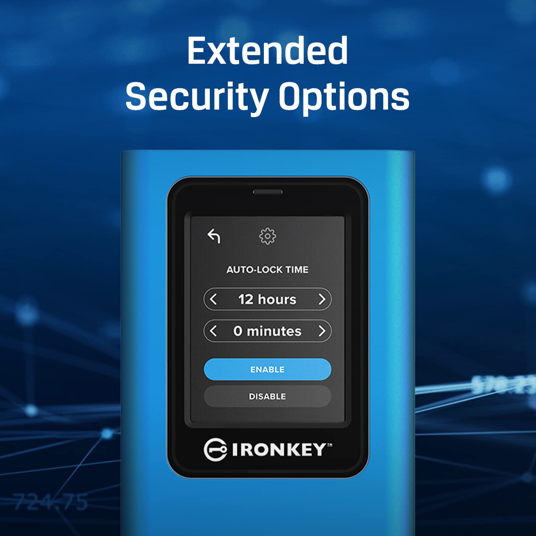Kingston IronKey Vault Privacy 80 - External SSD - FIPS 197 Certified & XTS-AES 256-bit Encrypted- Up to 250MB/s read, 250MB/s write - IKVP80ES/960G