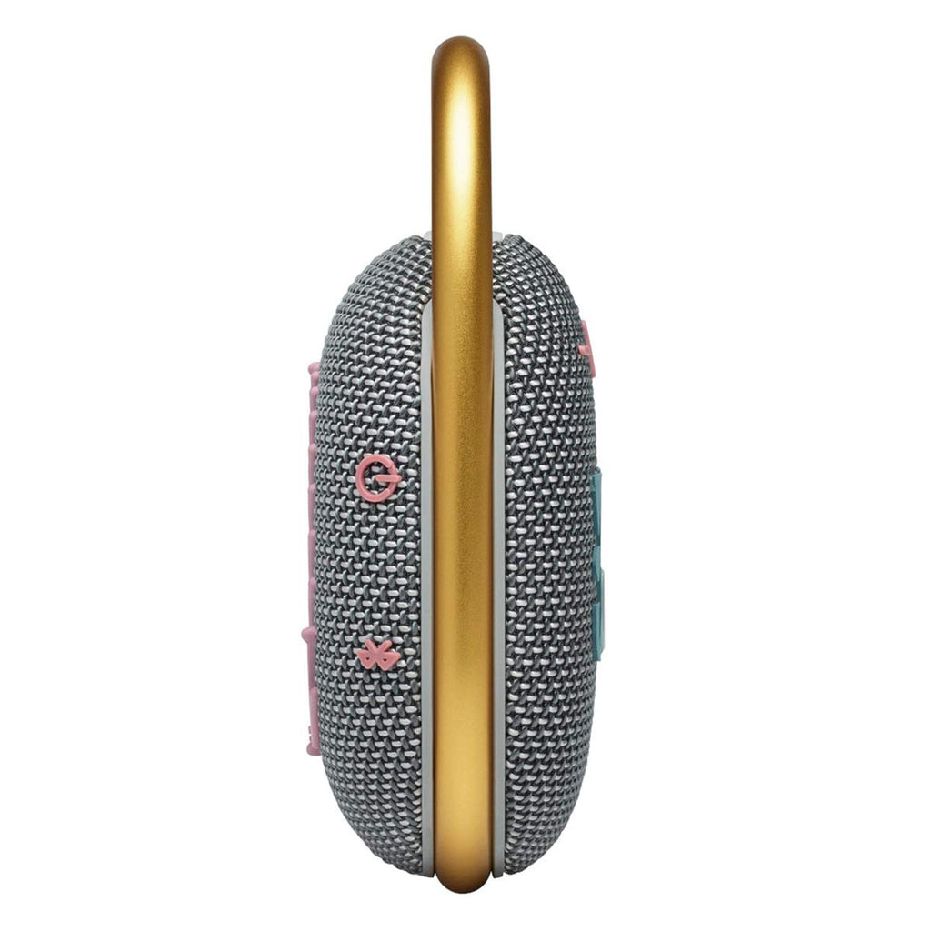 JBL Clip 4 - Portable Mini Bluetooth Speaker, big audio and punchy bass, integrated carabiner, IP67 waterproof and dustproof, 10 hours of playtime, speaker for home, outdoor and travel (Grey)