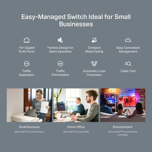 16-Port Gigabit Easy Managed Switch