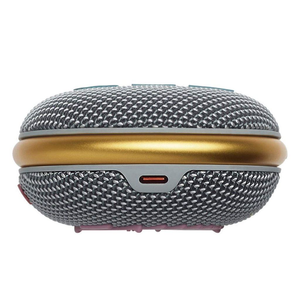 JBL Clip 4 - Portable Mini Bluetooth Speaker, big audio and punchy bass, integrated carabiner, IP67 waterproof and dustproof, 10 hours of playtime, speaker for home, outdoor and travel (Grey)