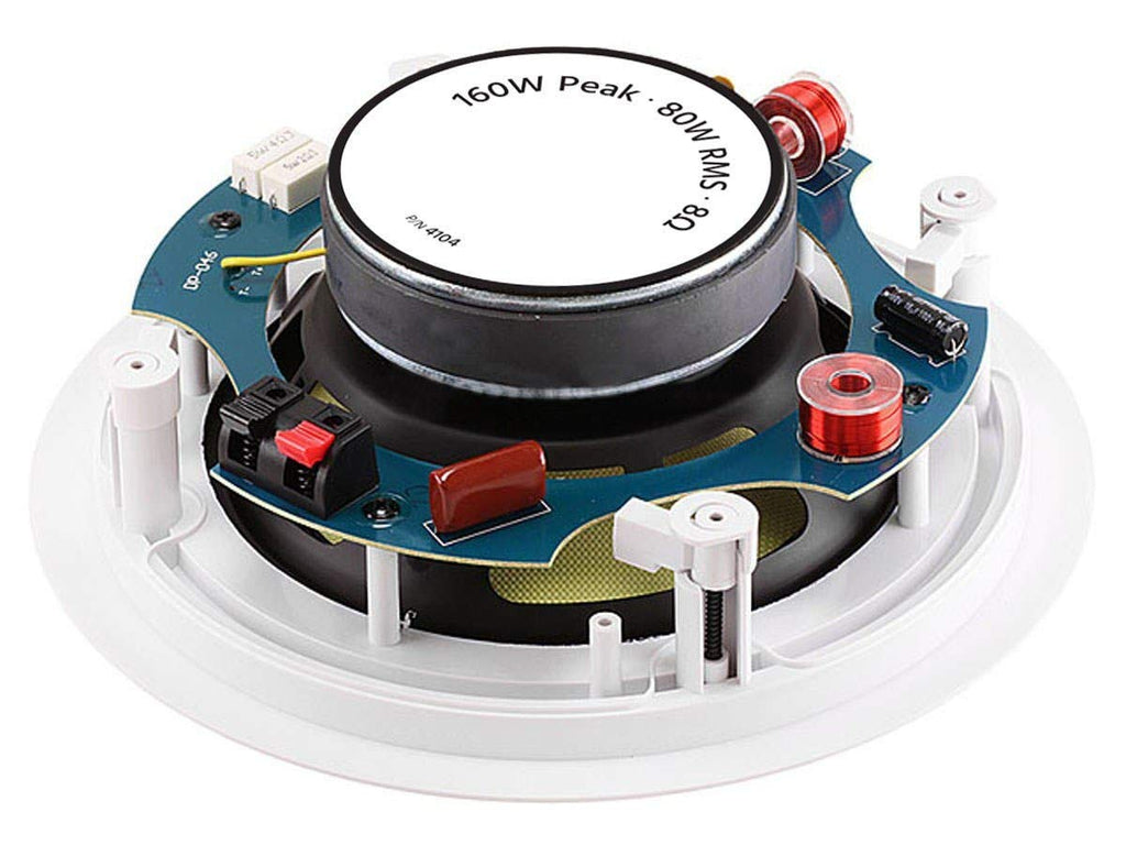 Monoprice Caliber In Ceiling Speakers 8 Inch Fiber 2-Way (pair) - 104104