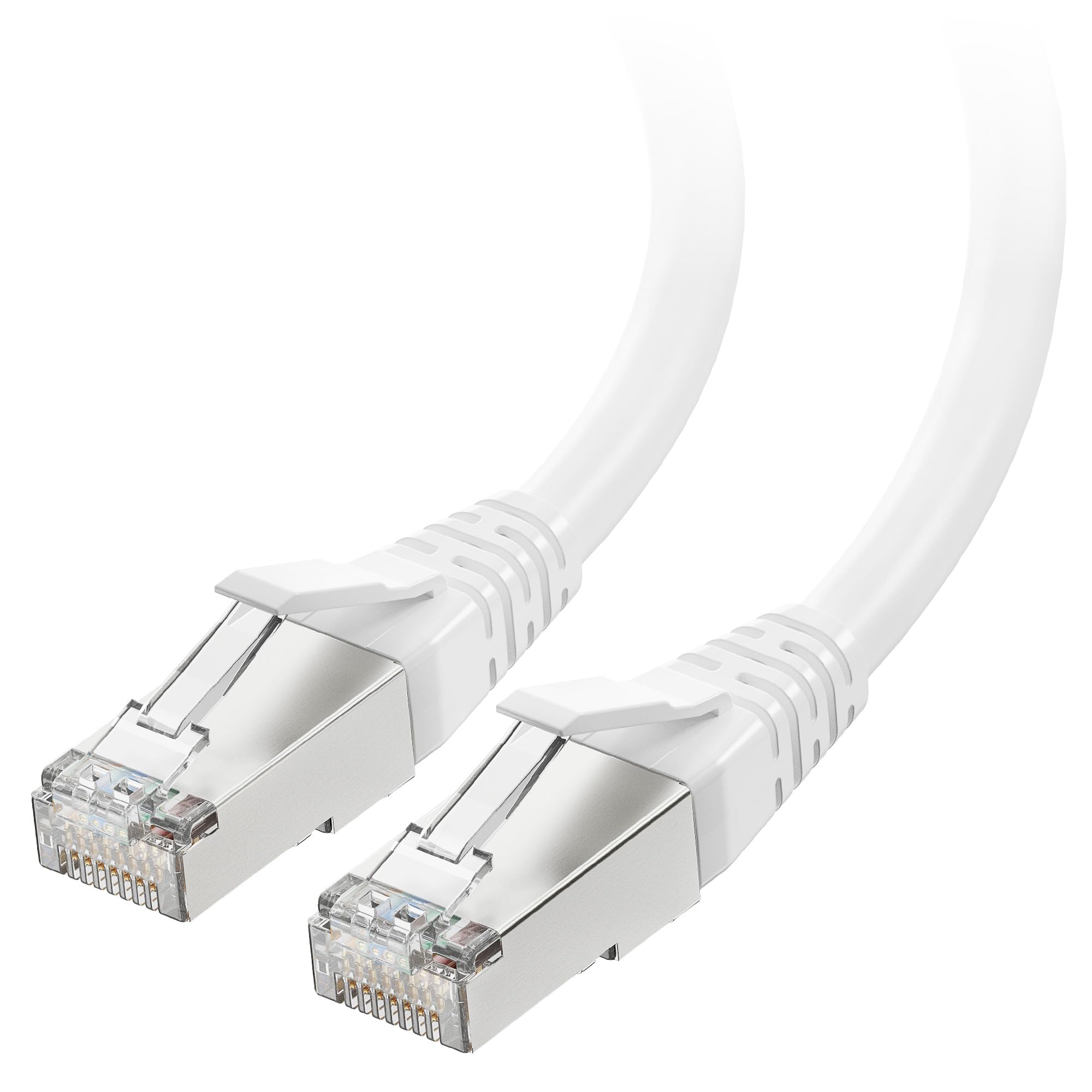 Cable Matters [Cat8 Certified 40Gbps Shielded Cat 8 Ethernet Cable - 10ft, 2000Mhz Category 8 Ethernet Cord, Cat8 Cable for Gaming, White