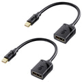 Cable Matters 2-Pack, Mini DisplayPort to DisplayPort Adapter in Black