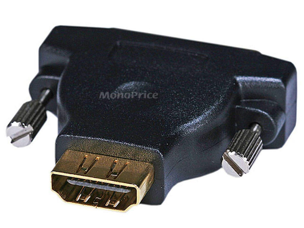 Monoprice 102689 M1-D (P&D) Male to HDMI Female Adapter, Gold Plated (102689)