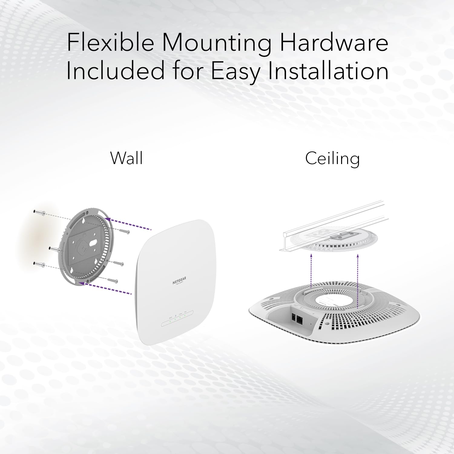 NETGEAR Cloud Managed Wireless Access Point (WAX615) - WiFi 6 Dual-Band AX3000 Speed | Up to 256 Client Devices | 802.11ax | Insight Remote Management | PoE+ Powered or AC Adapter (not Included)