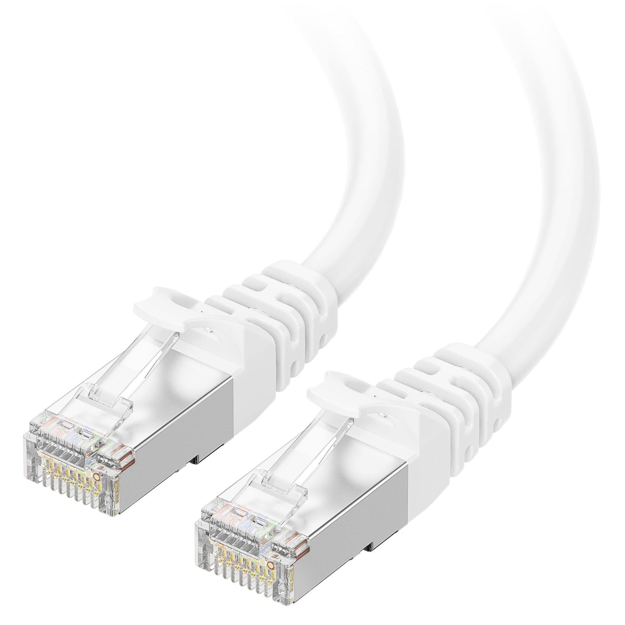 Cable Matters 125 ft Shielded Cat6a Ethernet Cable in White