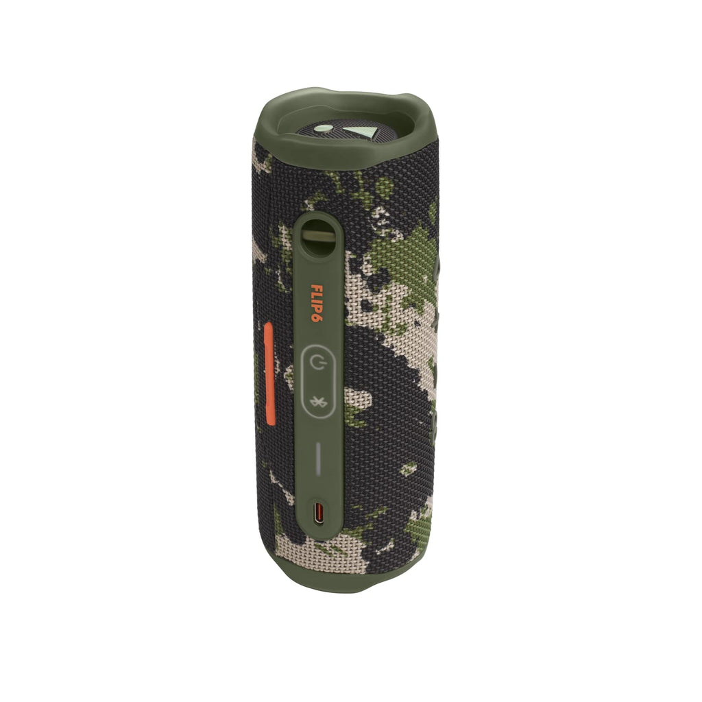 JBL Flip 6-Portable Bluetooth Speaker, Powerful Sound and Deep Bass, IPX7 Waterproof, 12 Hours of Playtime, PartyBoost for Multiple Speaker Pairing, Camo