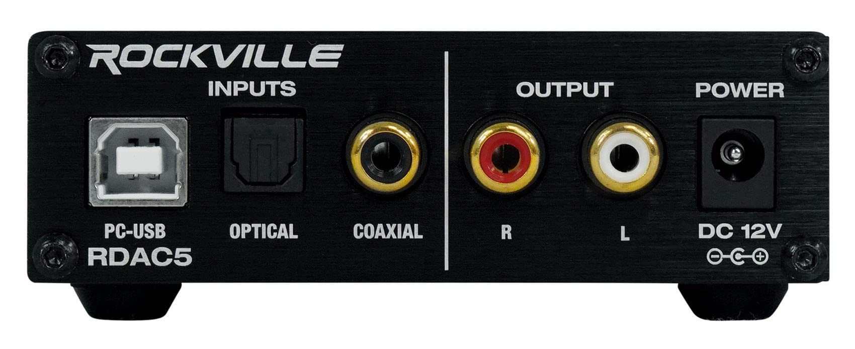 Rockville RDAC5S DAC Digital to Analog Converter USB/Optical/RCA/Headphone Amp