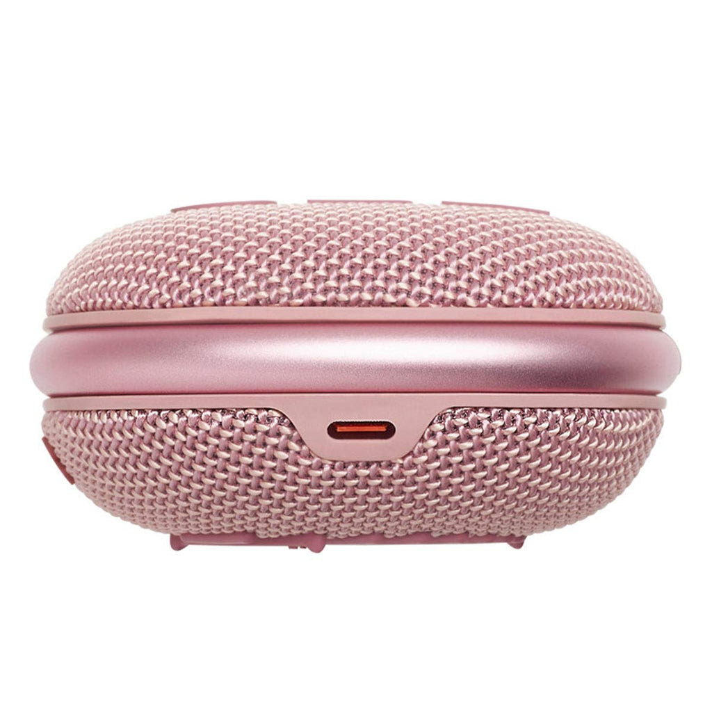 JBL Clip 4 Mini Portable Bluetooth Speaker with Big Sound and Expressive Bass, Built-in Carabiner for Home, Outdoor, Travel (Pink)