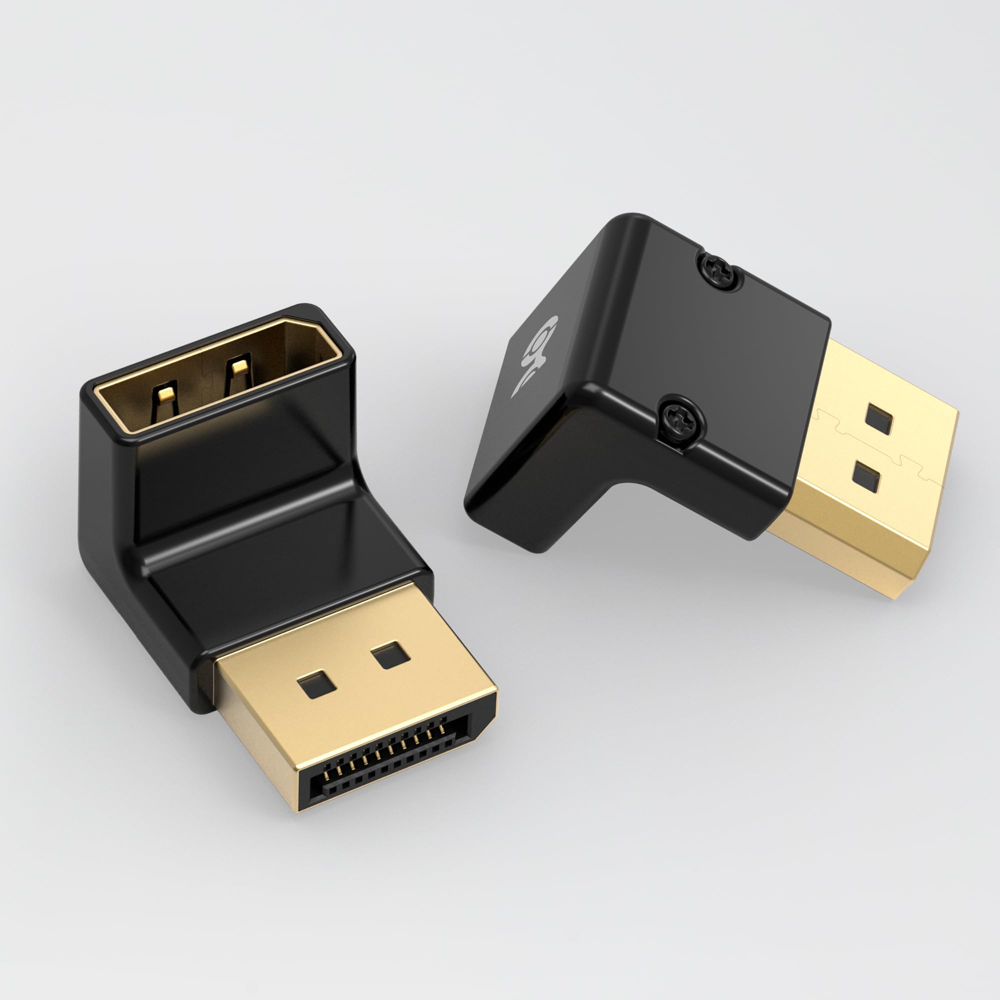 Cable Matters 4K@240Hz Right Angle DisplayPort 1.4 Adapter, 8K DisplayPort 90 Degree Adapter, Black