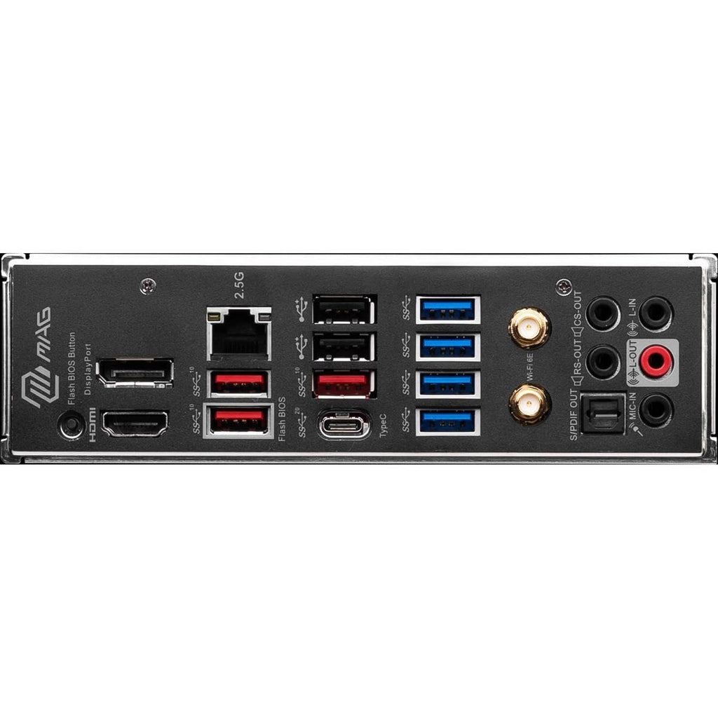MSI MAG B650 Tomahawk WiFi Gaming Motherboard (AMD AM5, ATX, DDR5, PCIe 4.0, M.2, SATA 6Gb/s, USB 3.2 Gen 2, HDMI/DP, Wi-Fi 6E, AMD Ryzen 7000 Series Desktop Processors)