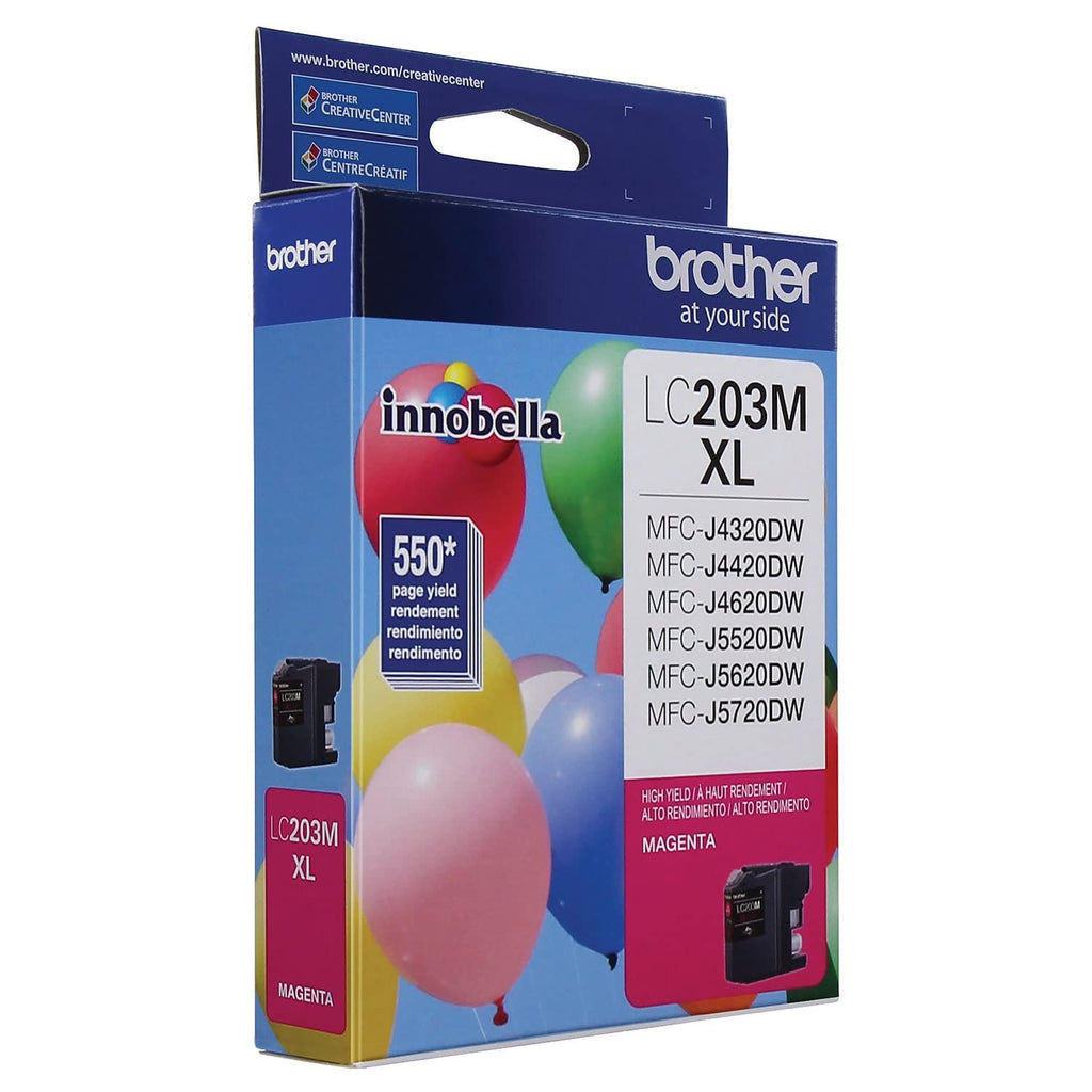 Brother Printer LC203M High Yield Ink Cartridge, Magenta, 550