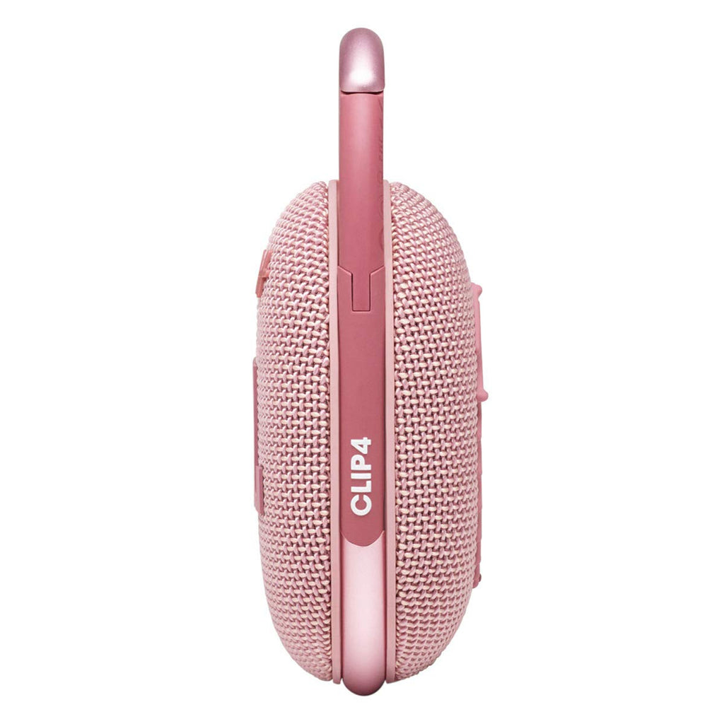 JBL Clip 4 Mini Portable Bluetooth Speaker with Big Sound and Expressive Bass, Built-in Carabiner for Home, Outdoor, Travel (Pink)