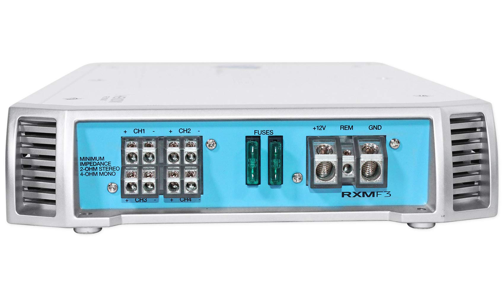 Rockville Rxm-f3 1600 Watt Peak/800w RMS Marine/Boat 4 Channel Amplifier Amp New