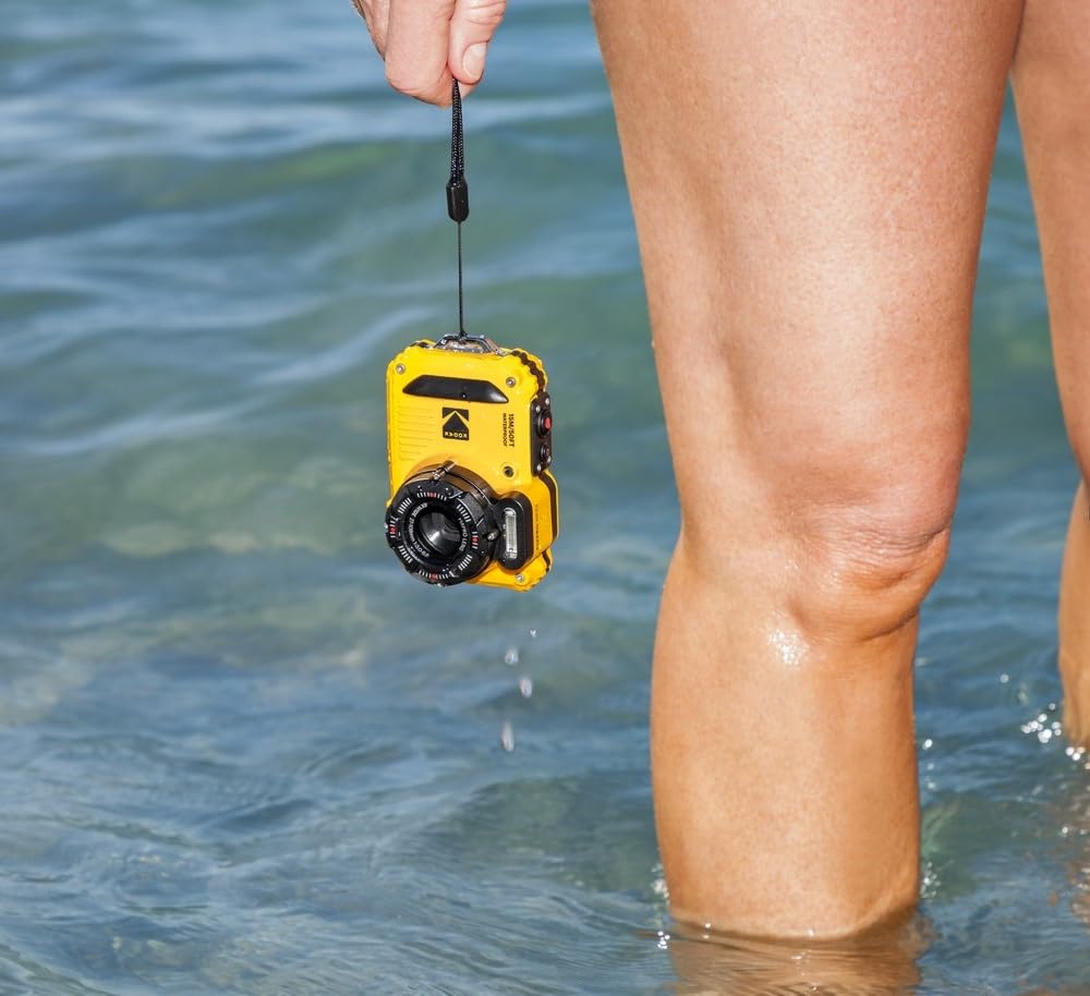 KODAK Pixpro WPZ2 - 16M Pixel Compact Digital Camera, Waterproof to 15m, Shockproof, 720p Video, 2.7" LCD Screen - Li-ion Battery, Yellow