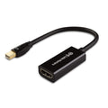 Cable Matters 4K Mini DisplayPort to HDMI 4K Adapter (Mini DP to HDMI Adapter) in Black - Thunderbolt | Thunderbolt 2 Port Compatible