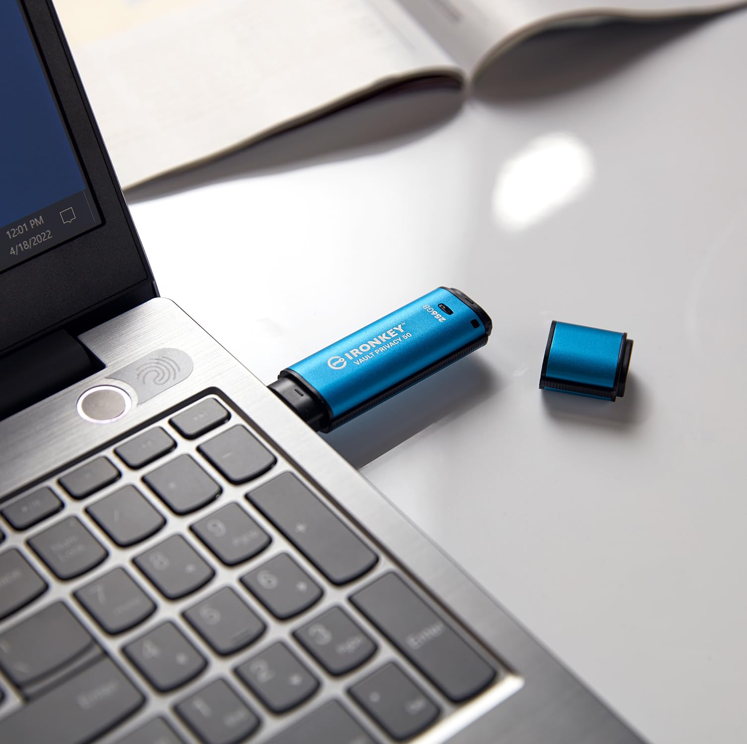 Kingston IronKey Vault Privacy 50 FIPS 197 Certified & XTS-AES 256-bit Encrypted USB Drive for Data Protection - IKVP50/16GB