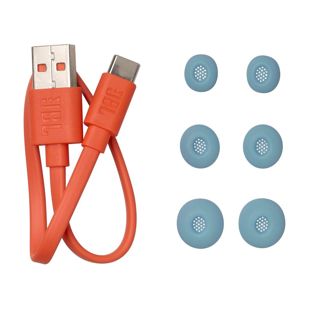 JBL Live Buds 3 - True Wireless Noise-Cancelling Bud-Type Earbuds, 40Hrs Total Playback, Wireless Charging, 6 Mics for Perfect Calls, Multi-Point Connection, IP55 Waterproof and dustproof (Blue)