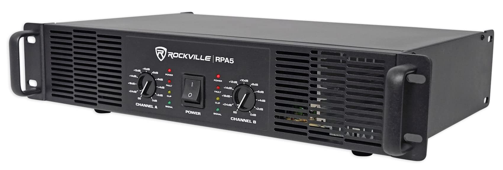 Rockville RPA5 1000 Watt Peak / 500w RMS 2 Channel Power Amplifier Pro/DJ Amp