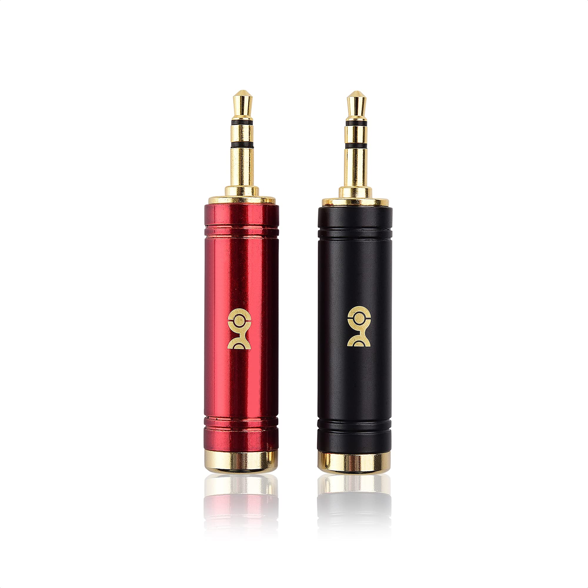 Cable Matters 2-Pack 3.5mm to 1/4 Adapter, 1/8 Male to 1/4 Female Microphone Adapter Jack, 6.35mm to 3.5mm Headphone Jack Adaptor