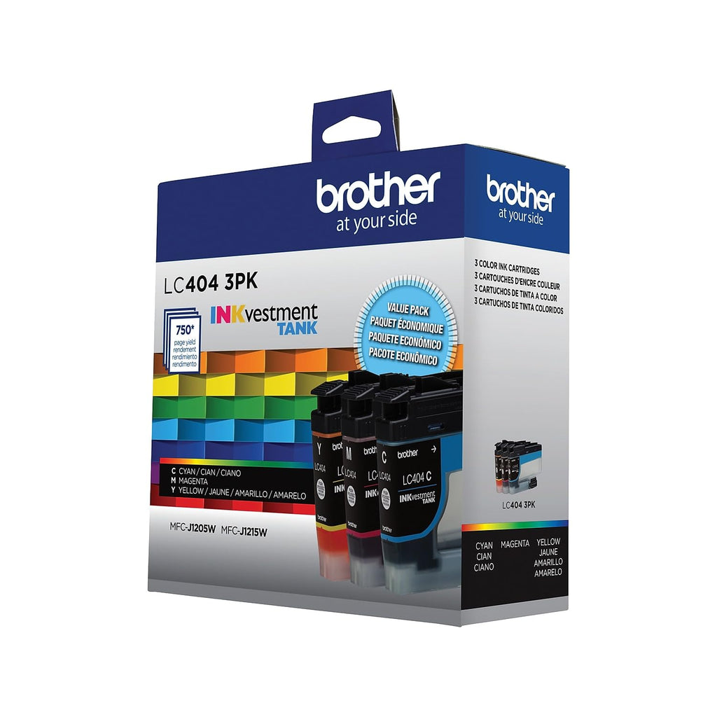 Brother LC4043PKS 3 Pack of Standard Yield Cyan, Magenta and Yellow Ink Cartridges