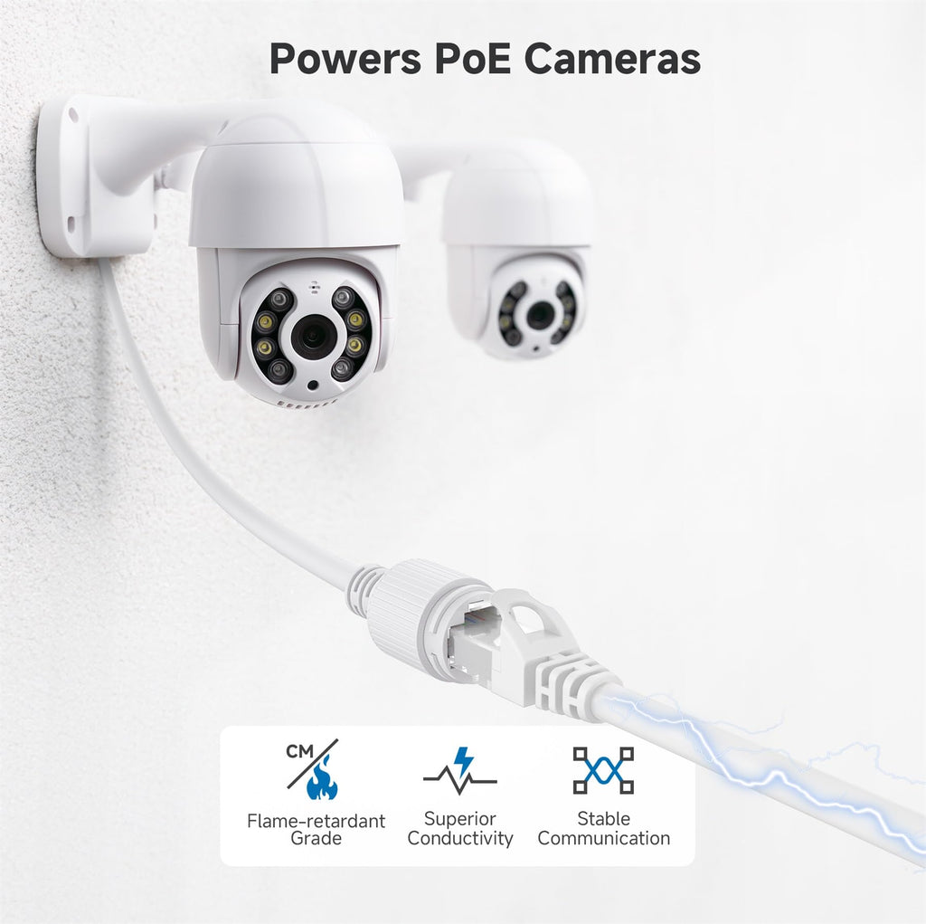 Cable Matters Cat6 Snagless Ethernet Patch Cable in White 35 Feet