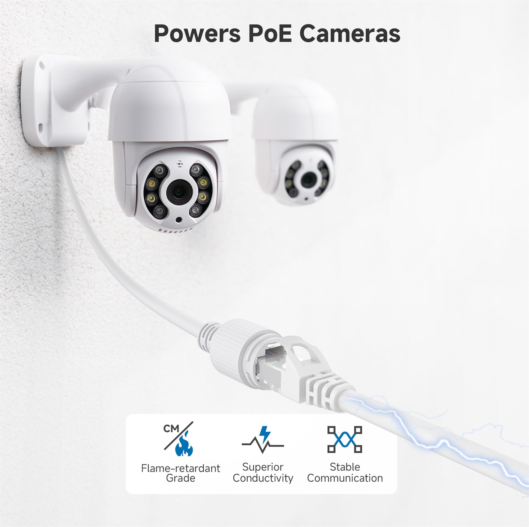 Cable Matters Cat6 Snagless Ethernet Patch Cable in White 35 Feet