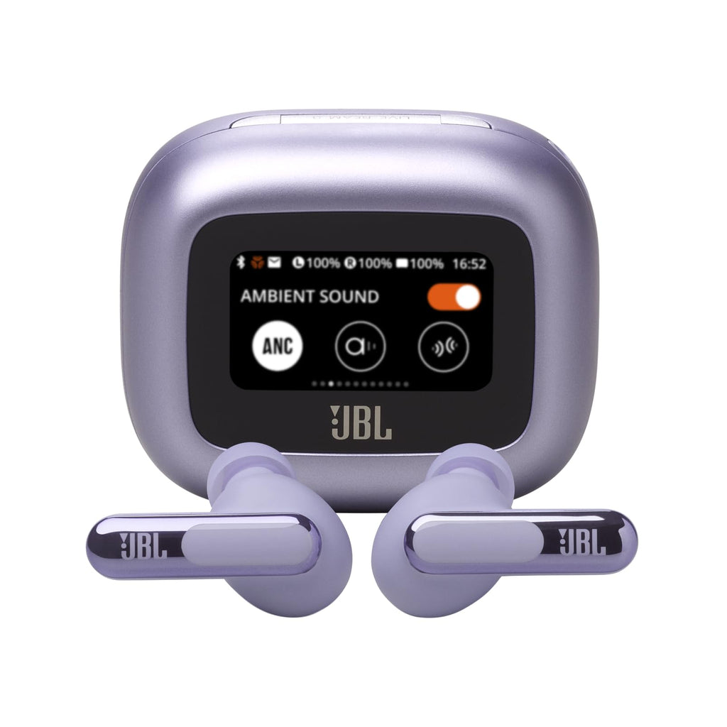 JBL Live Beam 3 - True Wireless Noise Cancelling Closed-Stick Earphones, 48 Hours Total Playback, Wireless Charging, 6 Microphones for Perfect Calls, Multi-Point Connection, IP55 Waterproof and