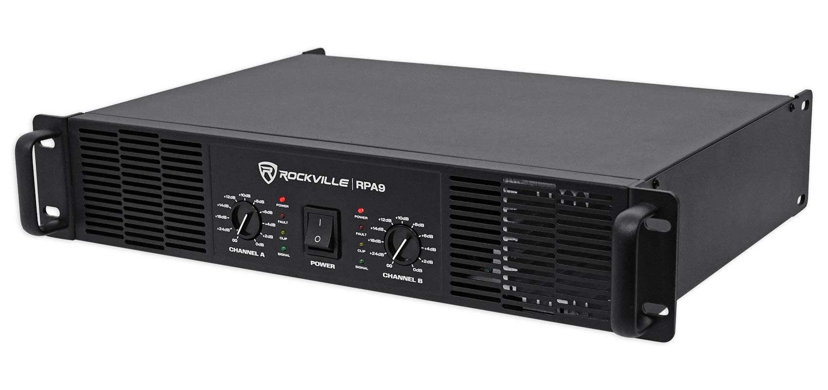 Rockville RPA9 3000 Watt Peak / 1500w RMS 2 Channel Power Amplifier Pro/DJ Amp