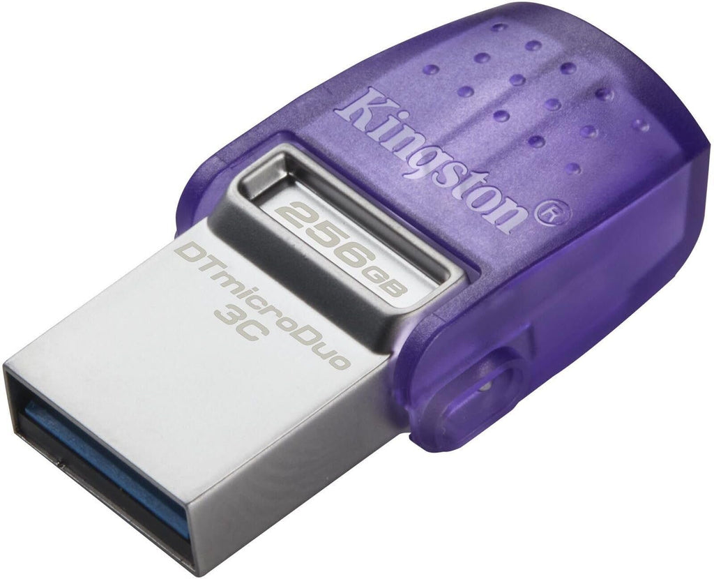 Kingston DataTraveler microDuo 3C USB Flash Drive 256GB USB Gen 3 Type-C and Type-A - DTDUO3CG3/256GB