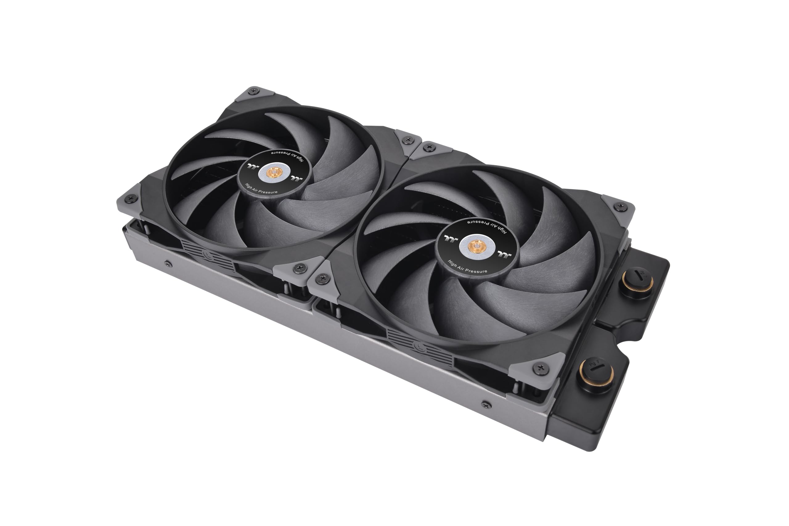 Thermaltake SWAFAN GT14 PC Cooling Fan, 3 Types of Detachable Fan Blades, High Pressure/High Air Flow/Reversed (Single Fan Pack) CL-F157-PL14BL-A