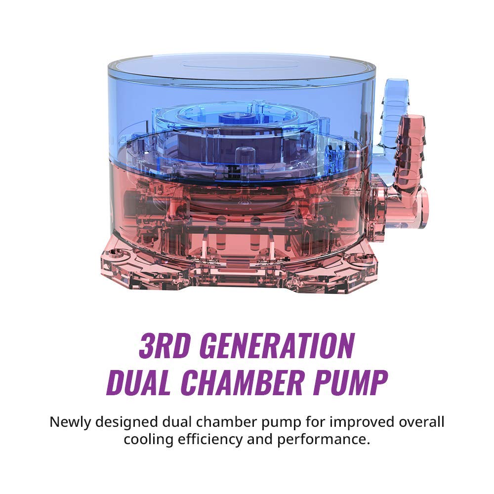 Cooler Master MasterLiquid ML240L V2 ARGB Simple Water Cooling CPU Cooler 10.9 x 4.7 x 1.1 Inches 277 x 119.6 x 27.2 mm Liquid-Cooling-System-CPU Cooler