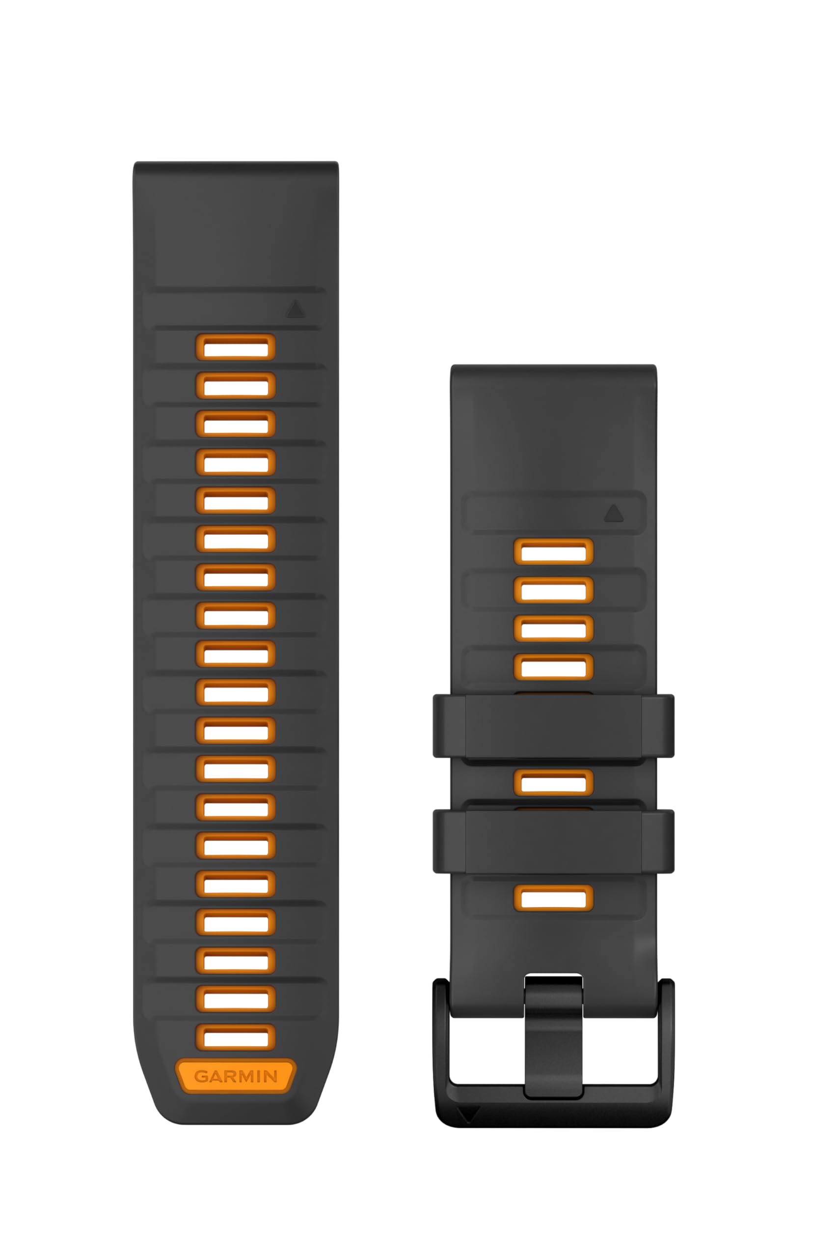 Garmin QuickFit, 26mm Graphite/Spark Orange Silicone Band