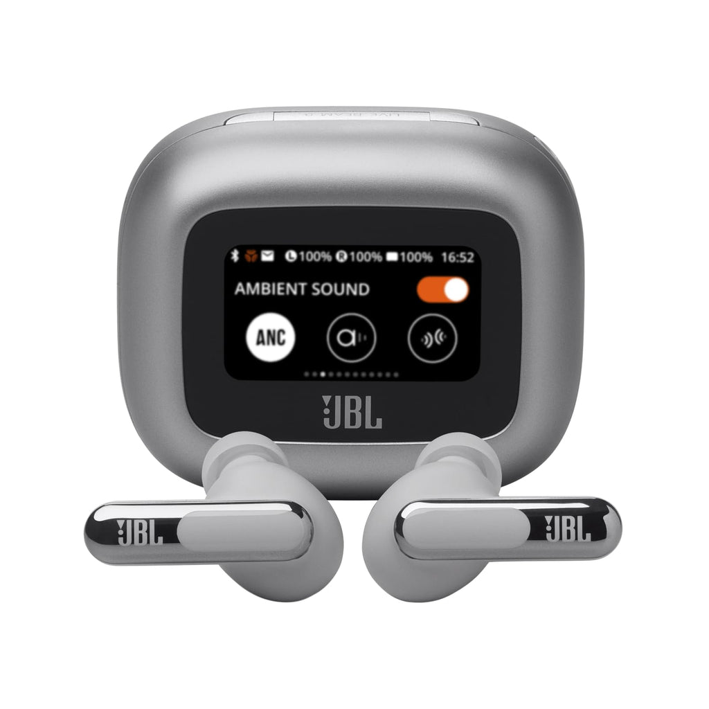 JBL Live Beam 3 - True Wireless Noise-Cancelling Closed-Stick Earbuds, 48Hrs Total Playback, Wireless Charging, 6 Mics for Perfect Calls, Multi-Point Connection, IP55 Waterproof and dustproof