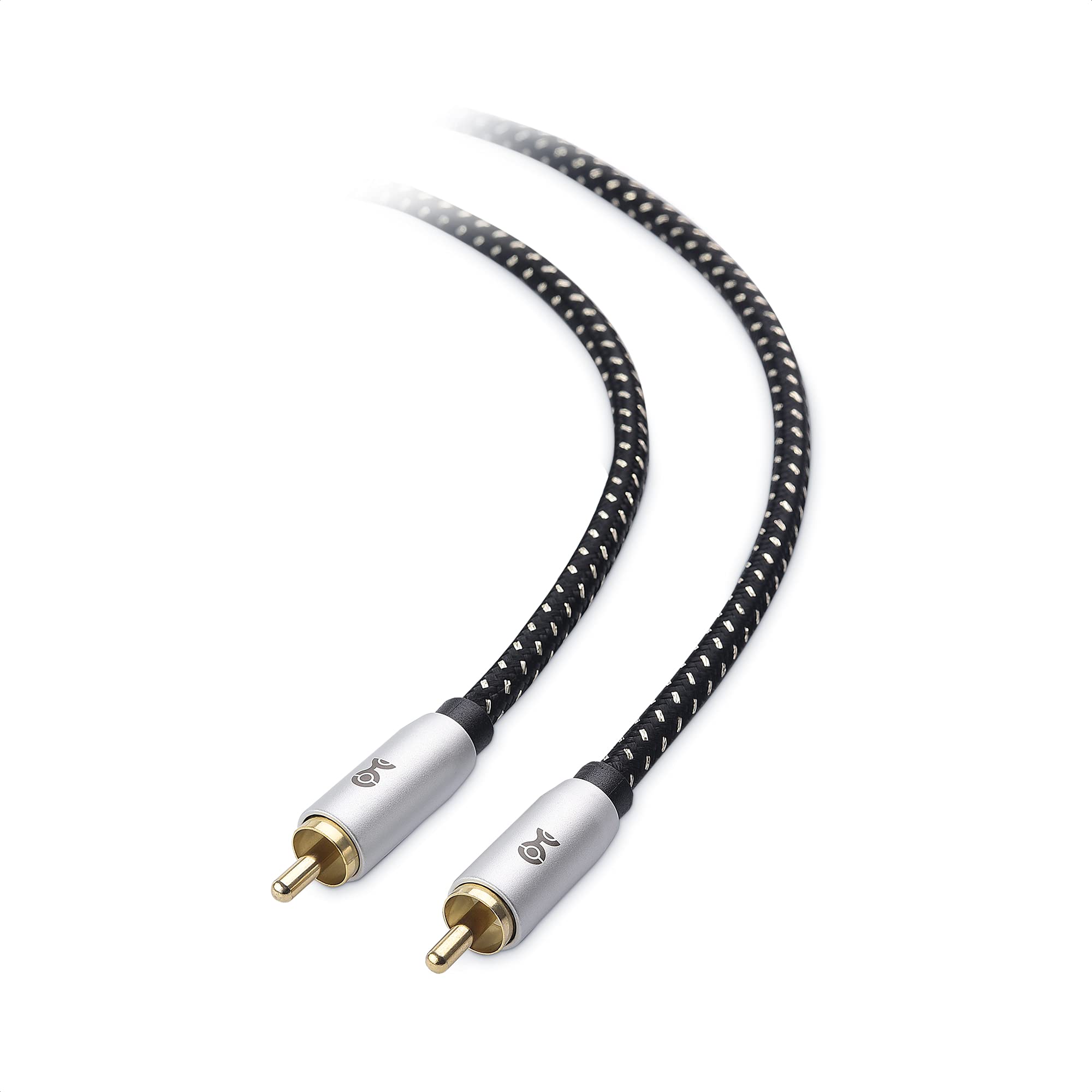 Cable Matters 2-Pack Subwoofer Cable 15 ft, Digital Coaxial Cable (Digital Audio Coaxial Cable and LFE Subwoofer Cable) � 4.6m / 15 Feet