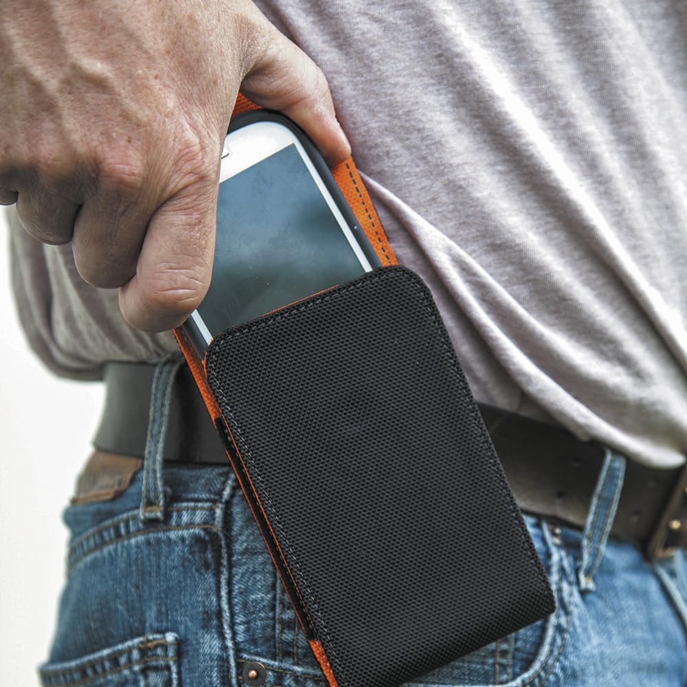 Klein Tools 55468 Phone Holder, X-Large, Fits iPhone, Google, LG, Samsung Phones, with Magnetic Closure and Belt Clip