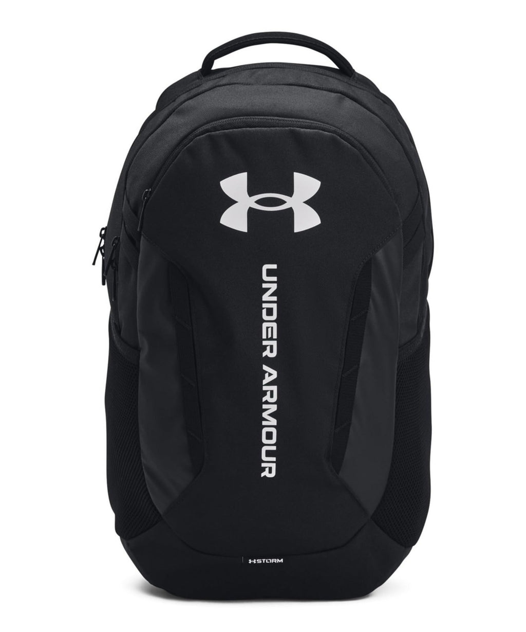 Under Armour Men's 29L Hustle 6 Backpack, Black/White, One Size