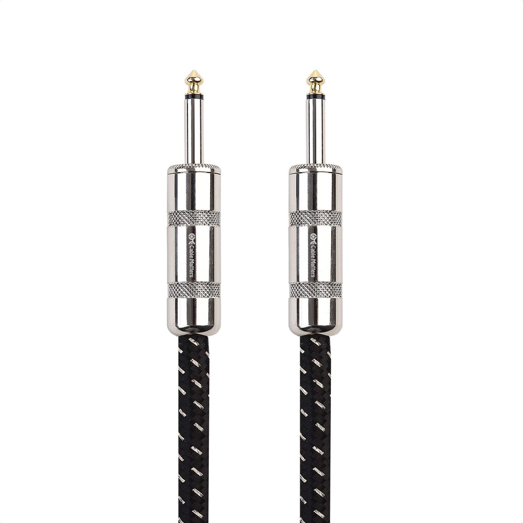 Cable Matters 2-Pack Braided TS Speaker Cable in Black � 3 Feet
