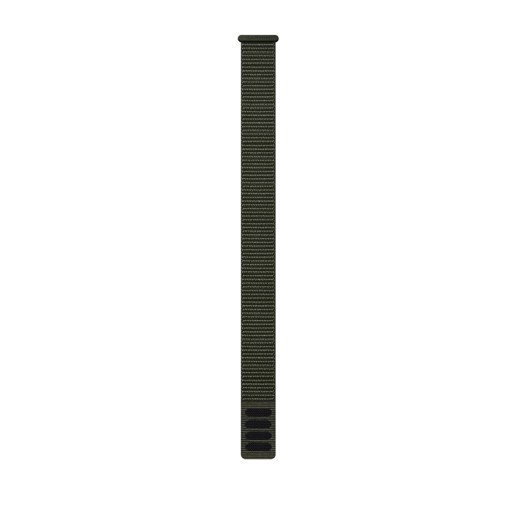 Garmin UltraFit Watch Straps (22mm), Lightweight, suitable for selected f?nix-, epix-, Descent-, D2-, Instinct-, Forerunner- and Approach series smartwatches Original accessory, Nylon, Moss