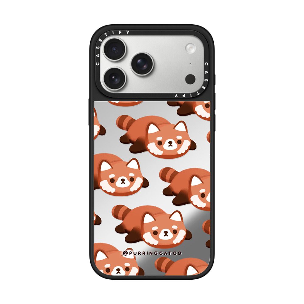 Red Panda by Purringcatco iPhone Case