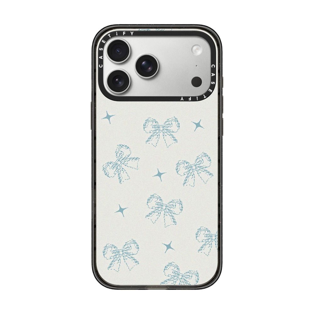 Blue Dreamy Ribbon iPhone Case
