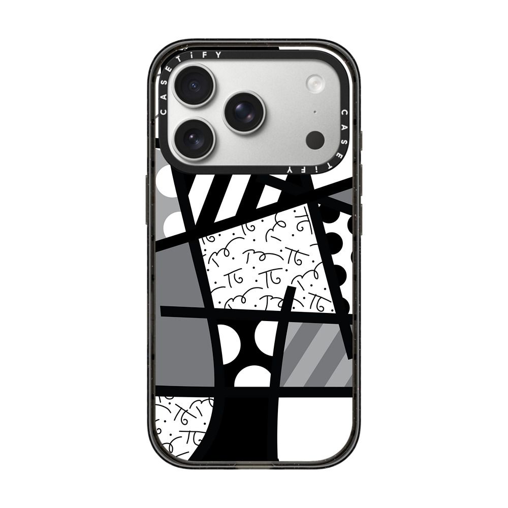 BLACK LANDSCAPE BY ROMERO BRITTO iPhone Case