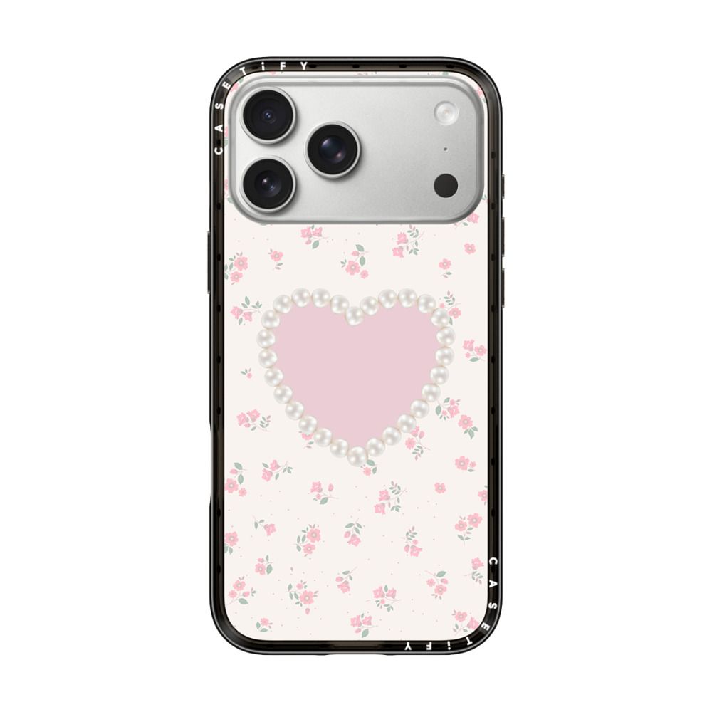 Pearly Heart iPhone Case - 332e7f