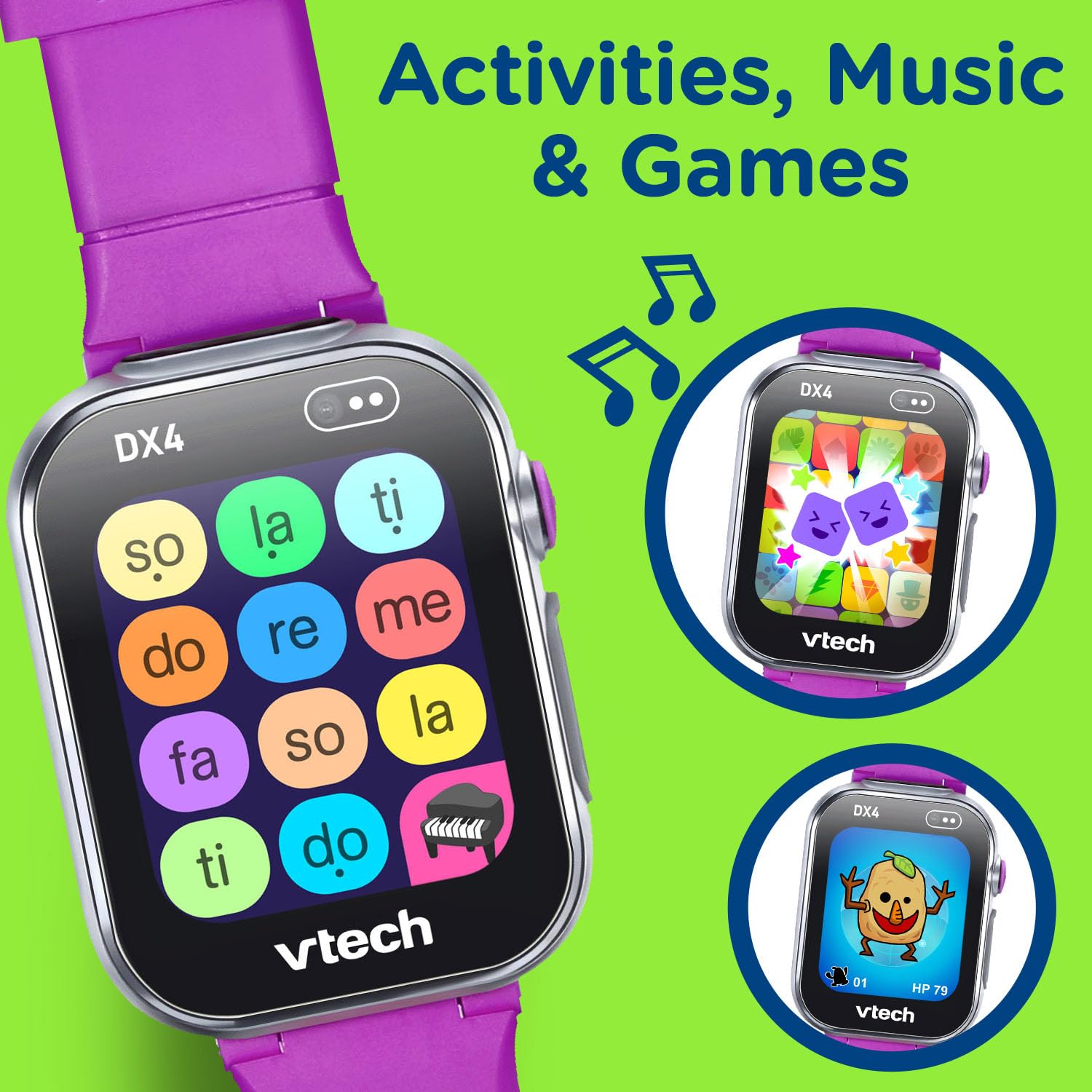 VTech KidiZoom DX4 Smartwatch Purple