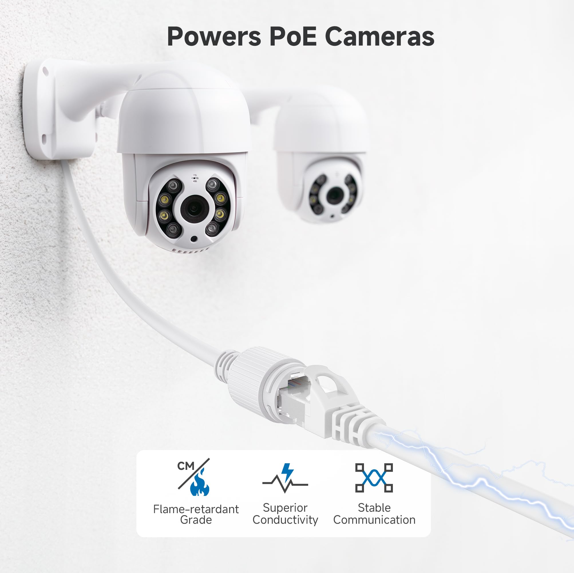 Cable Matters 10Gbps Snagless Cat 6 Ethernet Cable - 45ft, Cat 6 Cable, Cat6 Cord, Ethernet Cord, White